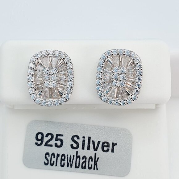- "925 Sterling Silver Cubic Zirconia Earrings, U19254836 - Picture 7 of 11